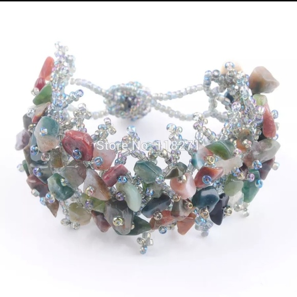 HOST PICK ❤️Handmade Indian Agate Bracelet - Picture 2 of 5